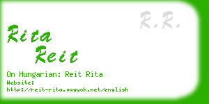 rita reit business card